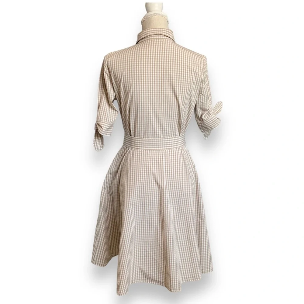 CALVIN KLEIN | Gingham Retro Dress Size 4 - Picture 5 of 10